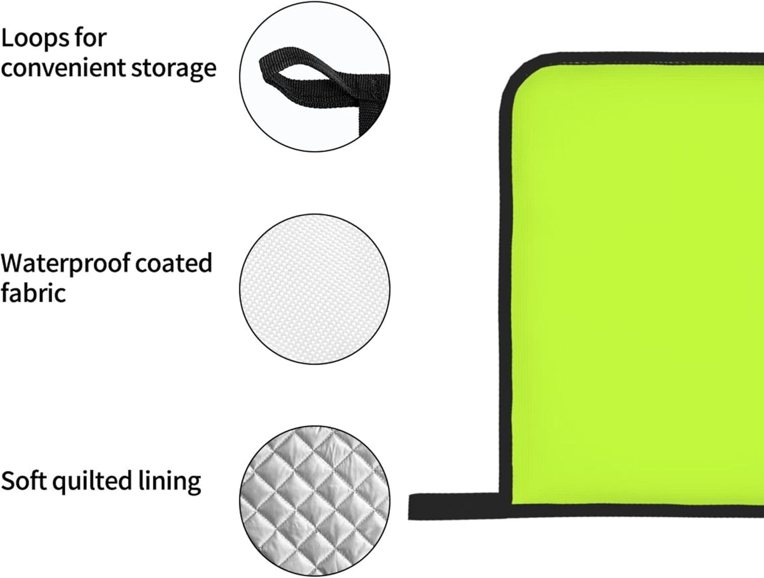 4PCS Oven Mitts and Pot Holders Sets, Solid Bright Lime Light Green Oven Mitts Set Heat Resistant Kitchen Microwave Gloves Safe for Baking,Cooking, BBQ
