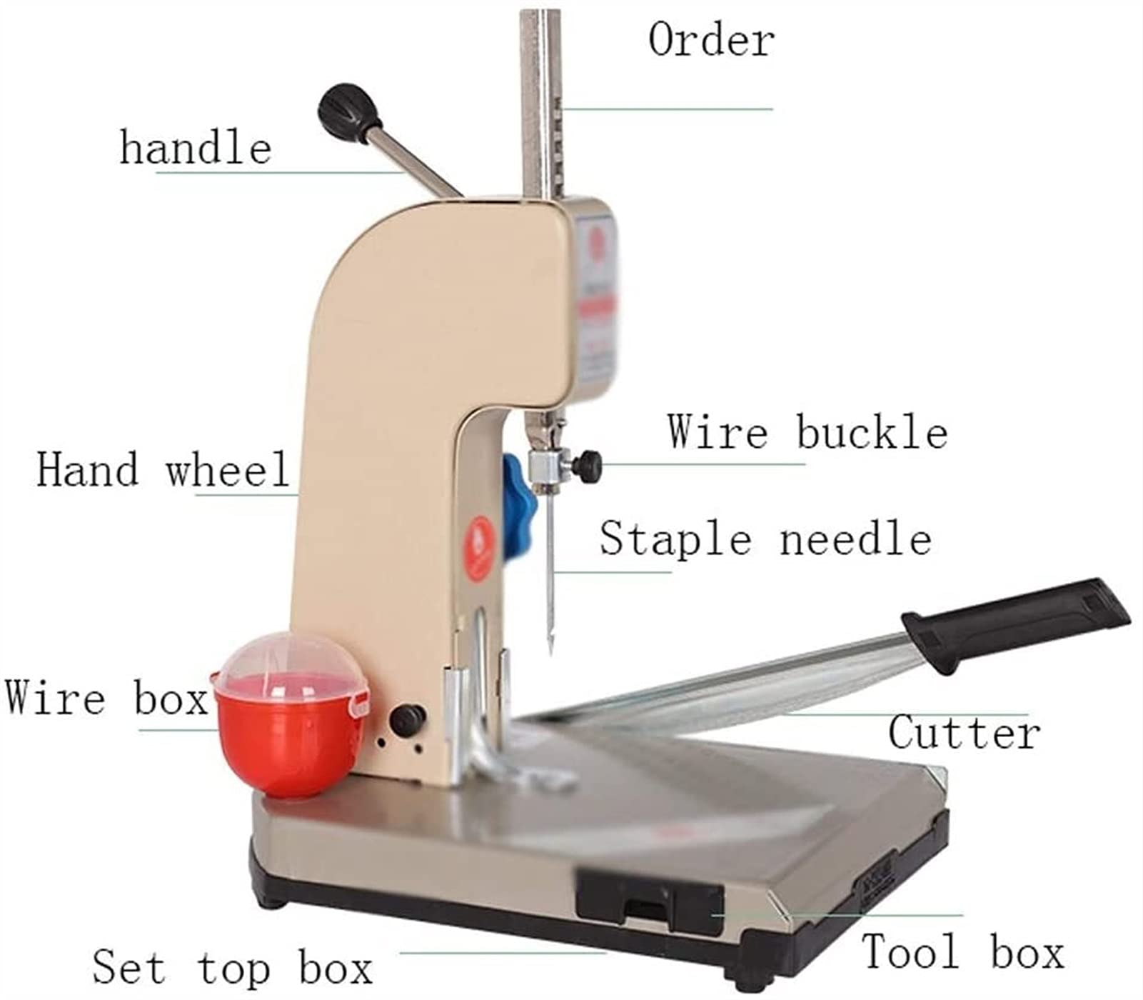 TEmkIn Macchina da legatoria per impieghi gravosi Punzonatrice Manuale Punzonatrice Automatica per Libri contabili con Macchina per Voucher Ispessimento Linea
