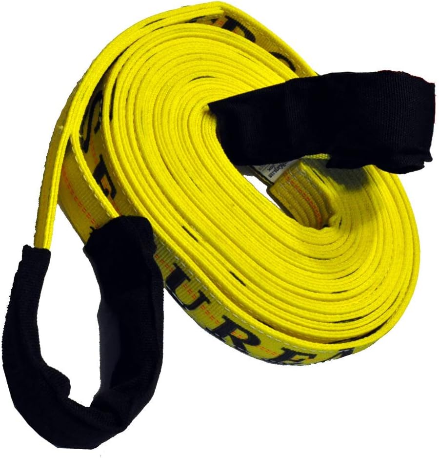 SecureMyCargo Recovery/Tow Strap w/Cordura 2" x30 20k Break