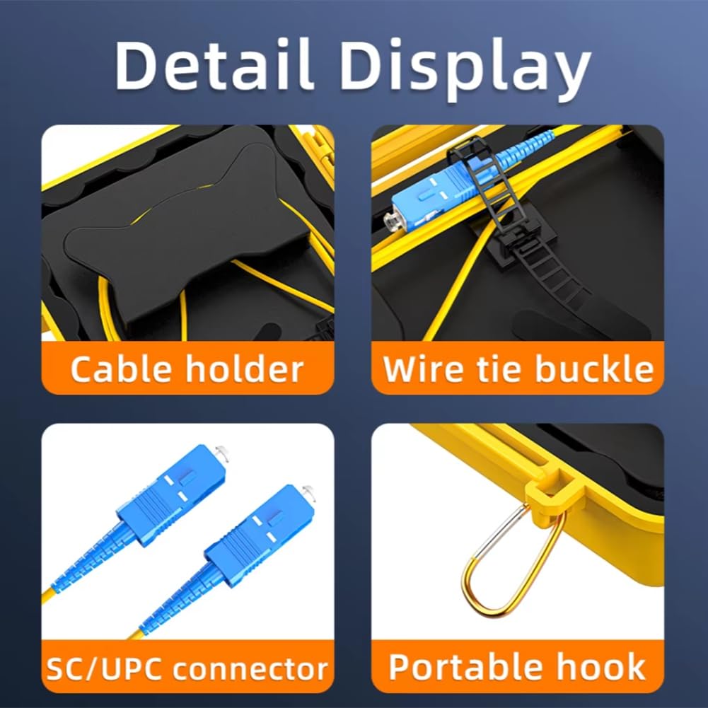 OTDR Launch Boot Board 2 Km Zone Dead Eliminator Fiber Fibre Anneaux Fiber Optic OTDR Launch Cable Box SC/UPC-LC/UPC