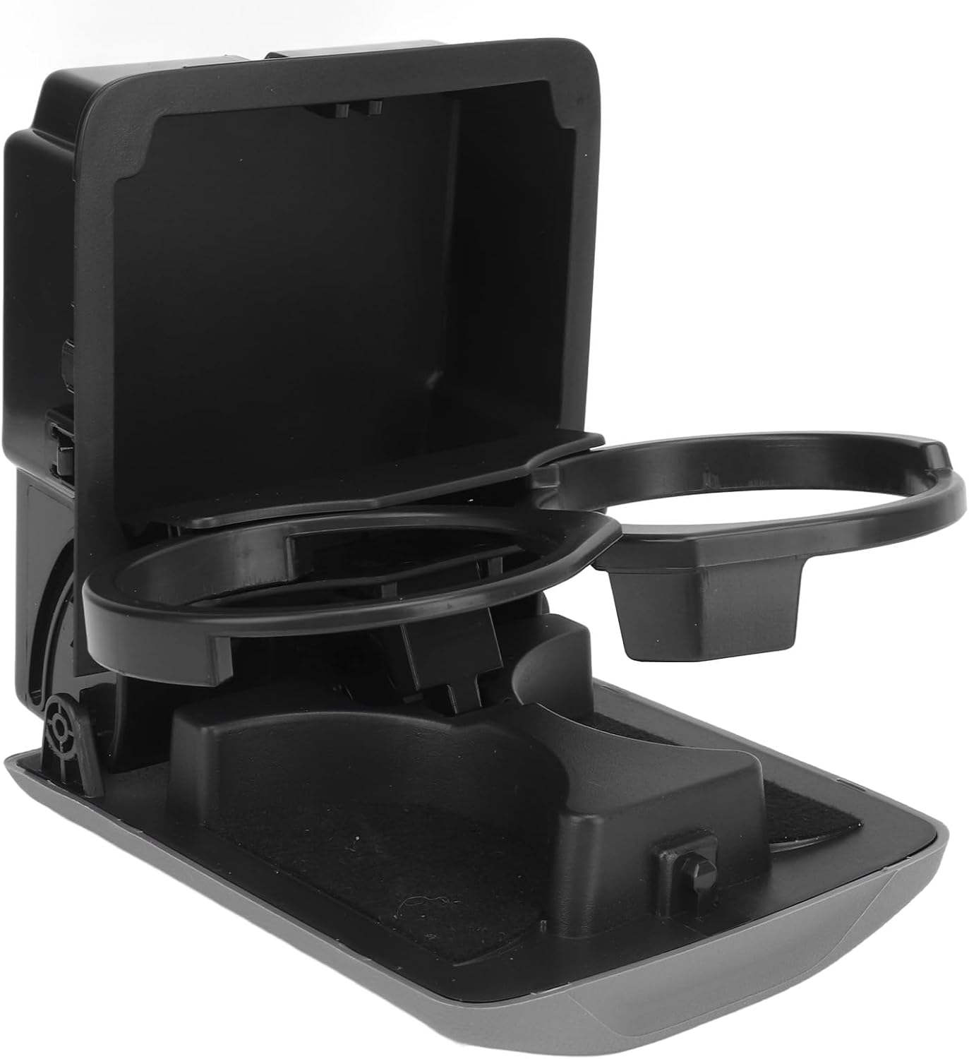 Generic センターコンソールリアカップホルダー、耐摩耗性長期使用 66150SA100OE (黒い内側のフリースと灰色)