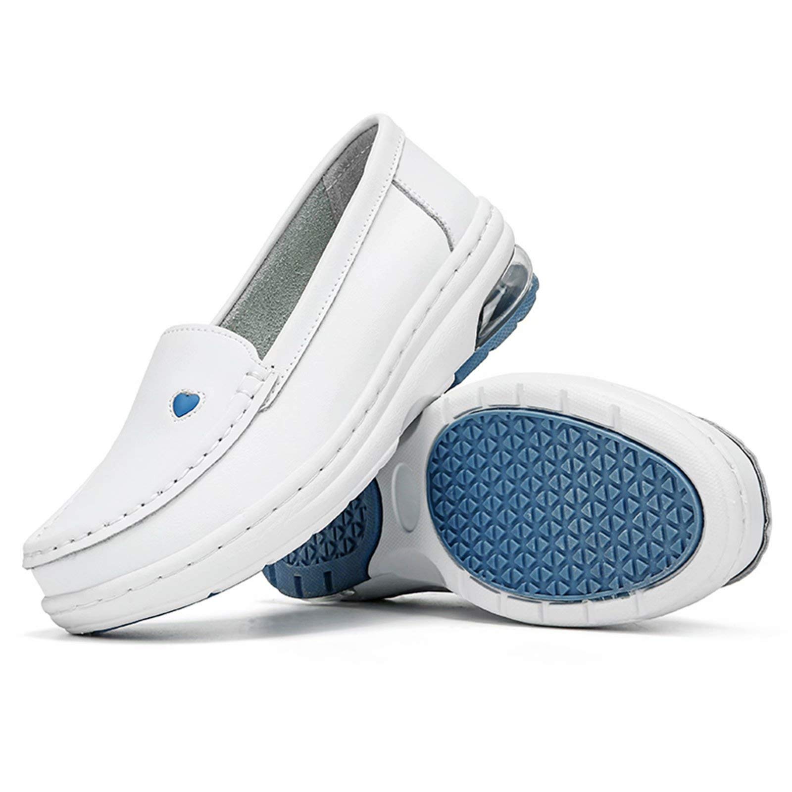 Slip-On Work Shoes for Women, Lightweight Slip Resistant, Anti-Static Work Slipper, Ideal for Nurses and Heathcare