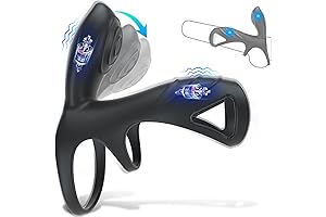 Silicone Cock Rings for Men with 10 Vibration Modes - Ultimate Pleasure for Couples