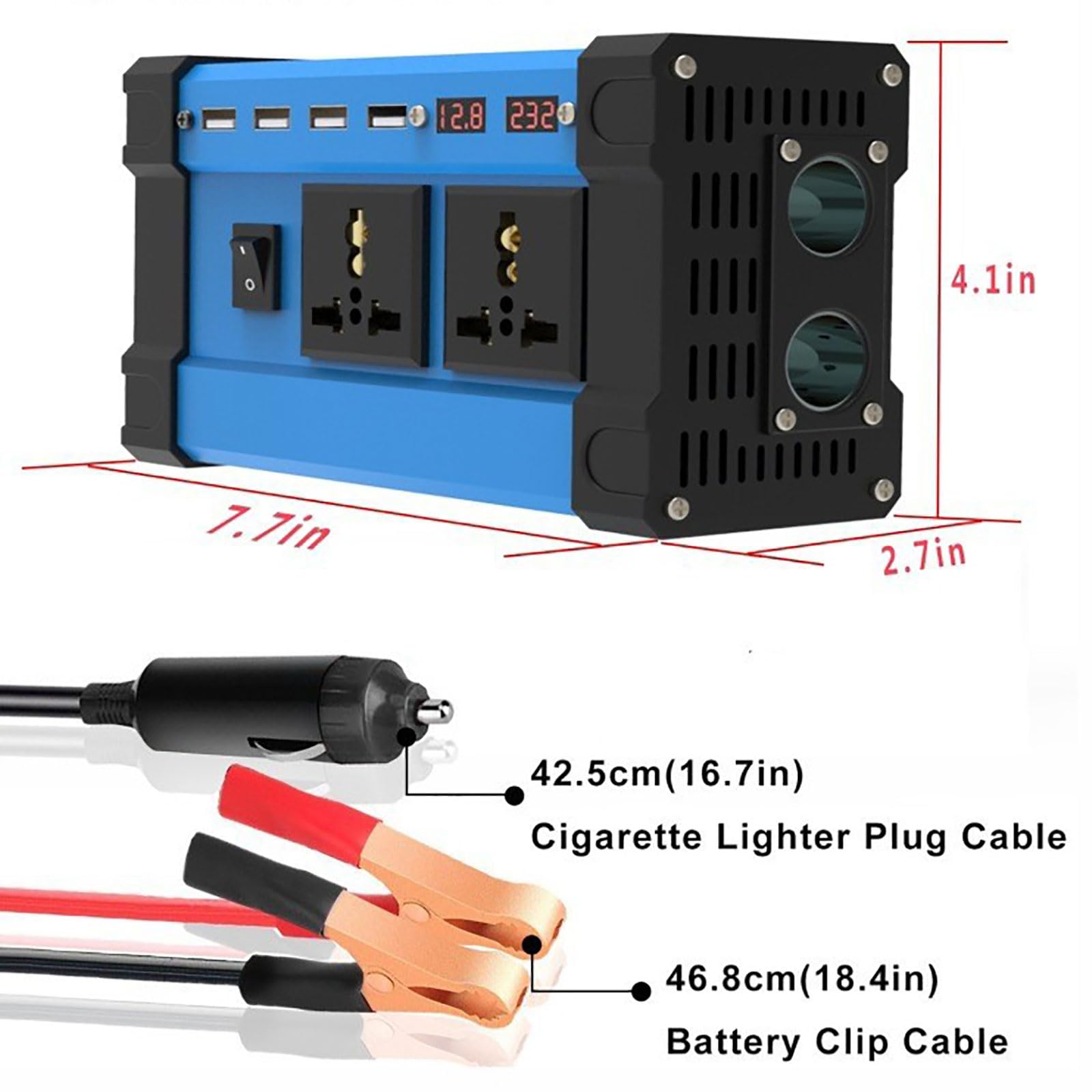 Kit de panel solar, kit completo de panel solar, panel solar impermeable de 18 V/18 W e inversor solar de 6000 W, controlador de 110 V/220 V/30 A con 4 puertos USB y pantalla LED inteligente, adecuado