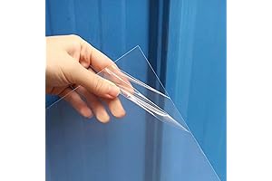 12x12x.02 Clear Acrylic Sheets for Cricut Maker, PET Plastic Craft Sheets