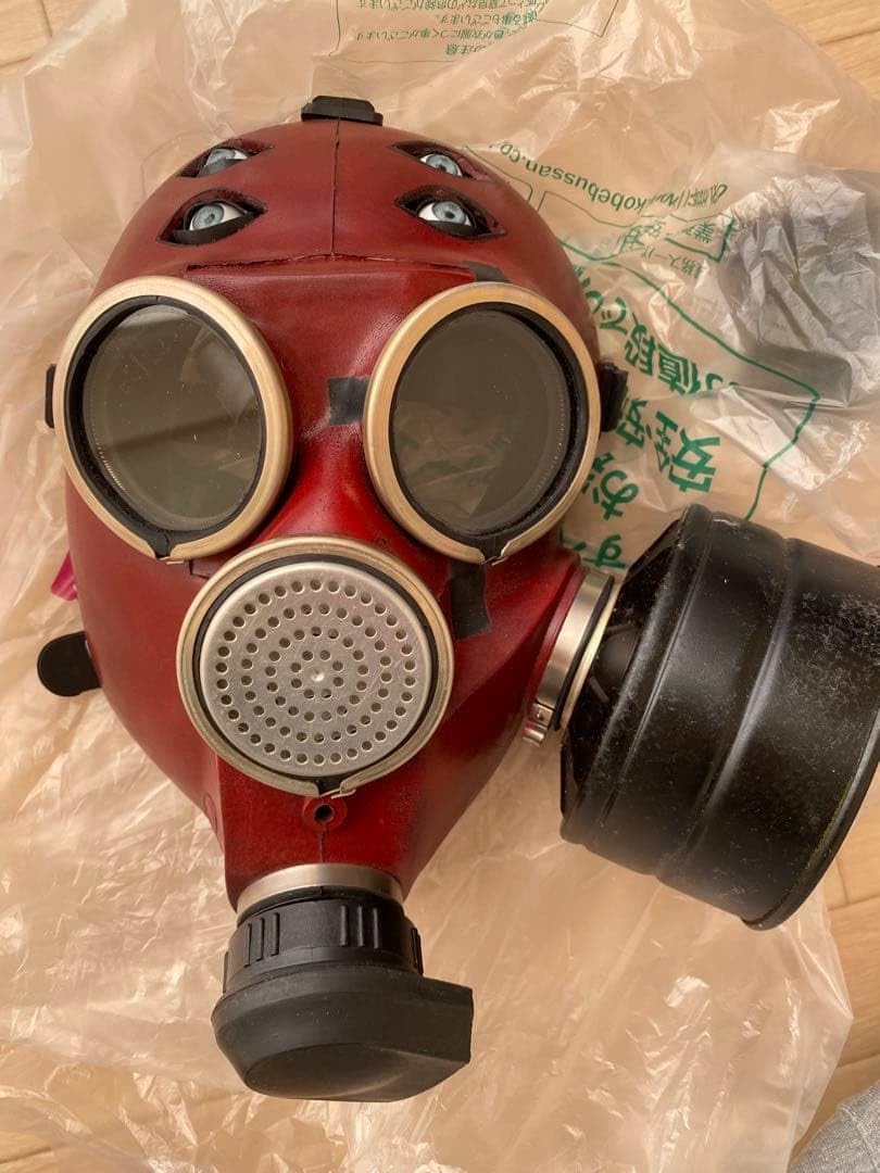 アメリカの防護マスク WWⅡ USAAF アメリカ陸軍航空隊A-14酸素マスク 実物 当時