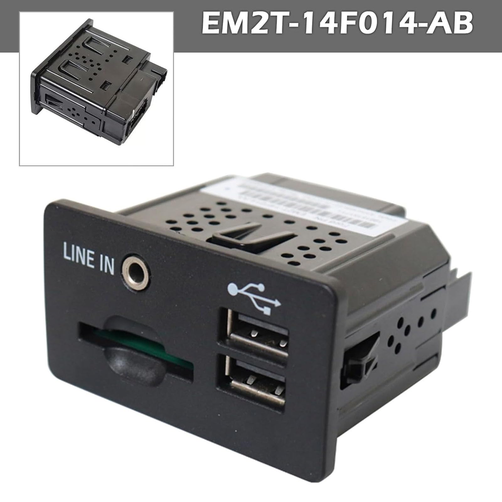 USB-Anschluss für Fahrzeuge sorgt für eine reibungslose Klangwiedergabe während der Fahrt oder auf Reisen EM2T14F014AB USB-Port