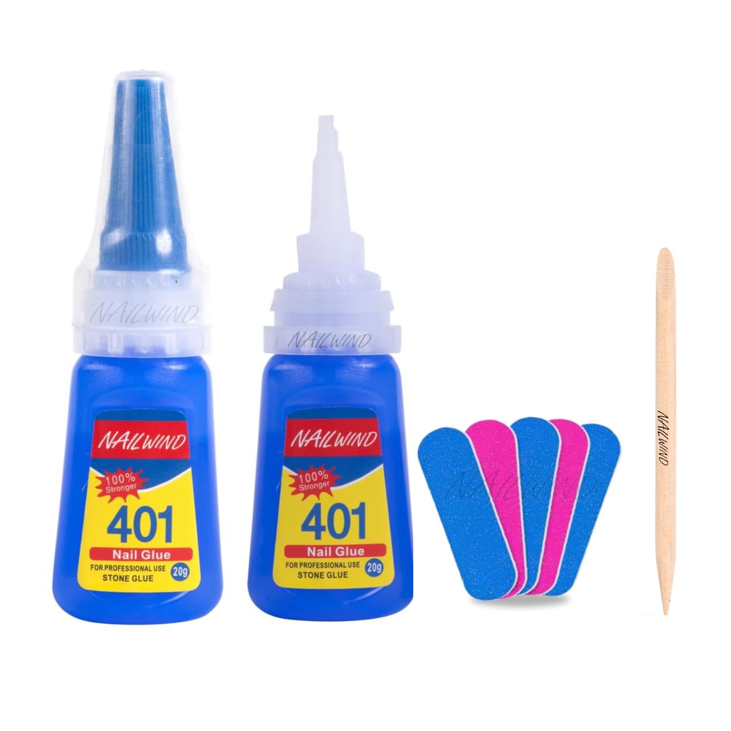 My Colors Nail Glue - Super Glue Stronger For Artificial Or Fake Nails,Nail Art 20g - Bottle 401 Rapid Fix Handmade Adhesive Quick Dry With 5 Mini Filler And 1 Orange Wood Stick For Girl Woman-image-47
