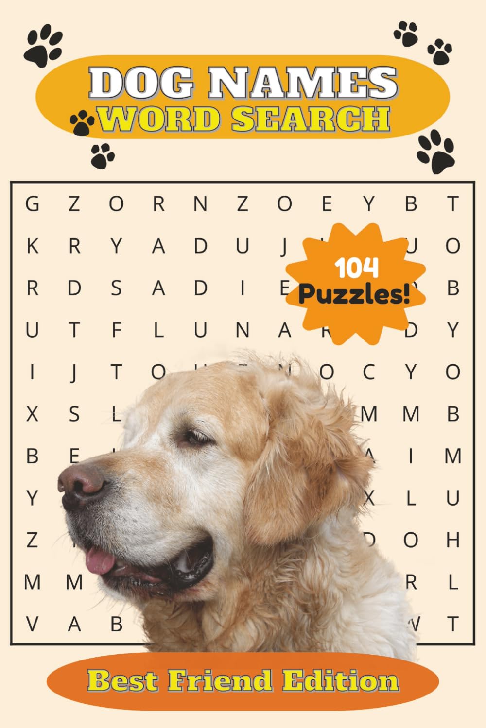 Dog Names Word Search: Best Friend Edition