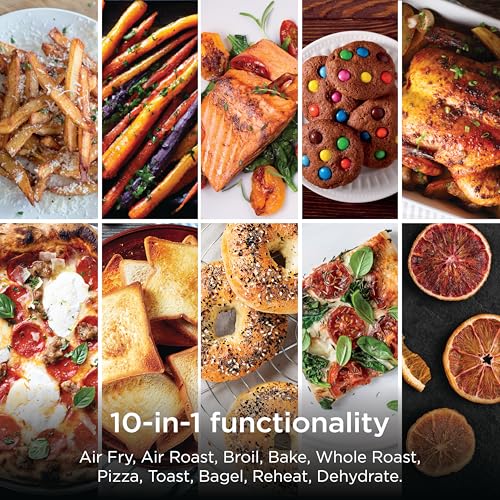 Image of Ninja Air Fryer & Toaster Oven Combo | 10-in-1 Prestige Smart XL Countertop Oven | Bake up to 20 Cookies, Fit up to a 12lb Turkey | Pizza, Toast, Bake, Dehydrate | 1800 Watt | Stainless Steel | DT501​