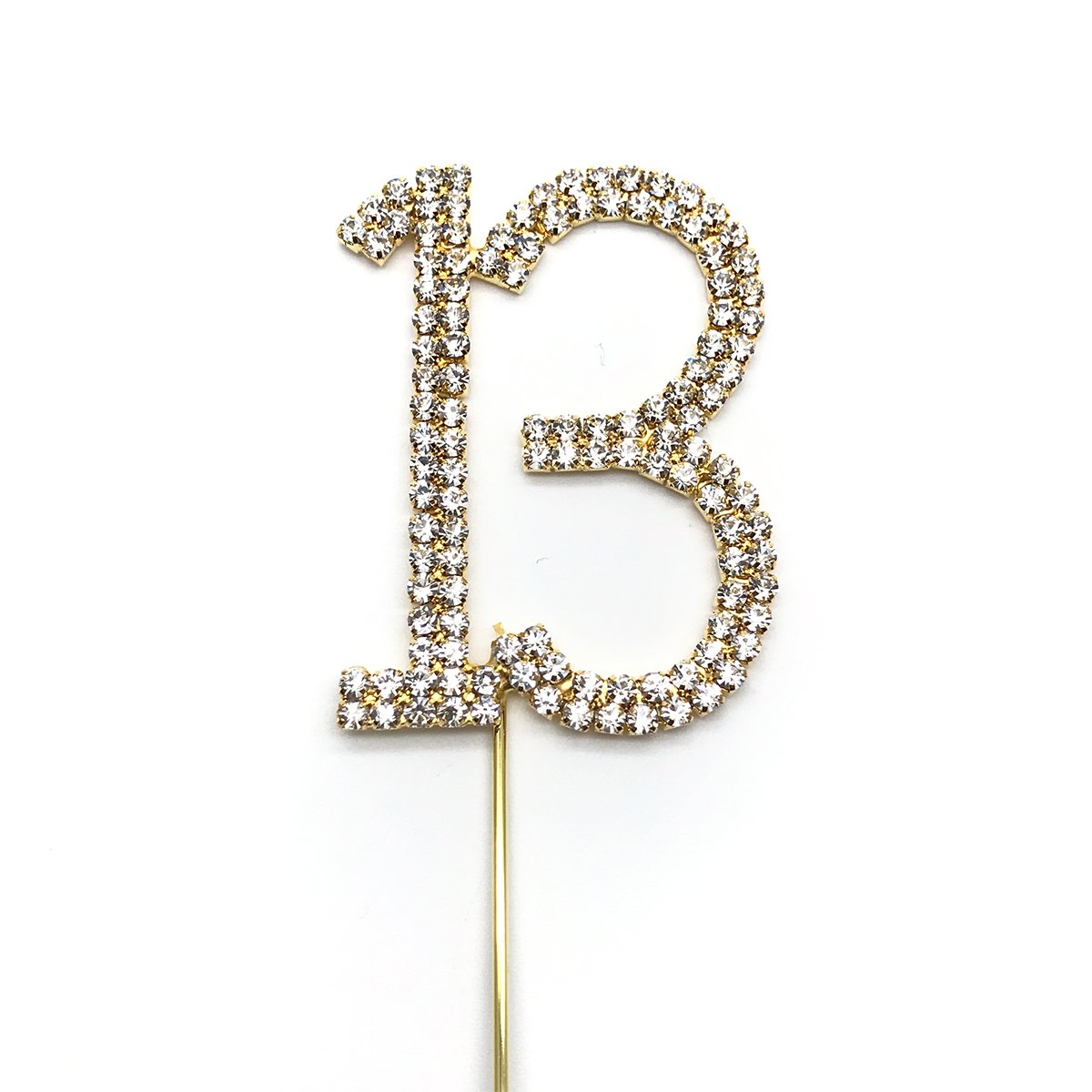 World Of Sparkles Décoration De Gâteau De 6 Cm Avec Strass Argentés Et Base En Or Rose Pour Anniversaire De Mariage, Anniversaire D'enfants Et Adultes