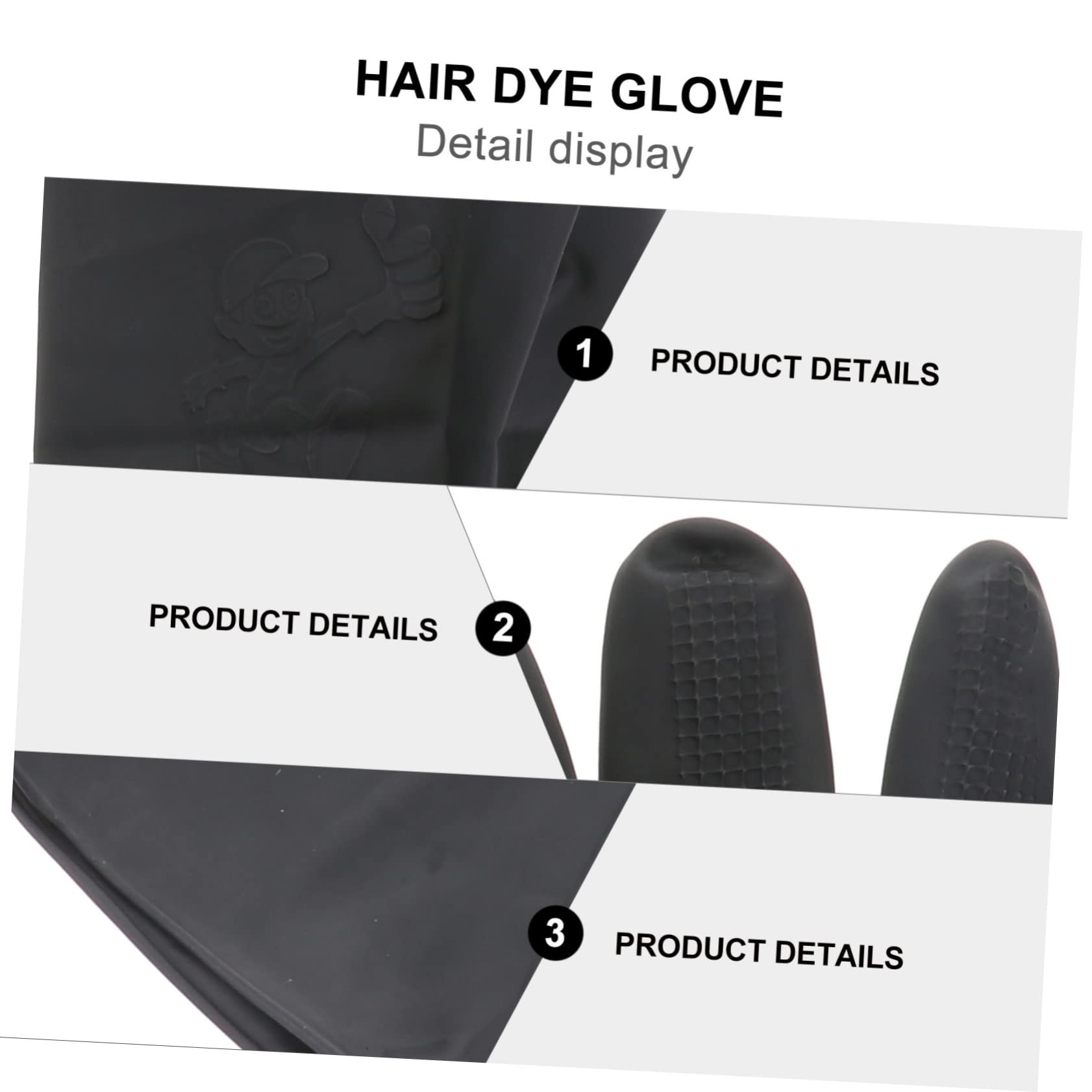 NOLITOY 9 Pairs Hair Dye Glove Barber Gloves Hair Shampoo Gloves Hair Salon Gloves