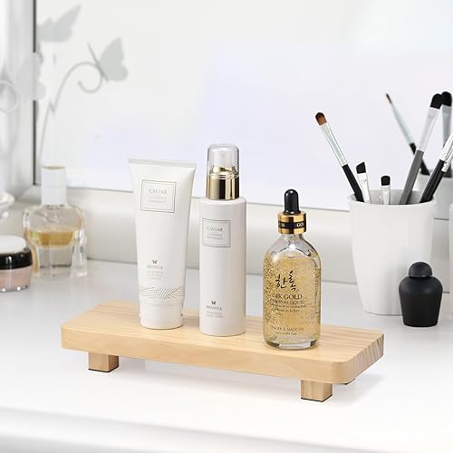 Miniatura 6 de Elevador de madera de pino para decoración del hogar, soportes para plantas pequeñas, elevadores decorativos, soporte de pedestal, bandejas de