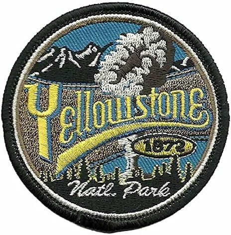 Wyoming Patch – WY Yellowstone National Park - Travel Patch – Souvenir Patch 3 Iron On Montana Idaho Sew On Embellishment Applique