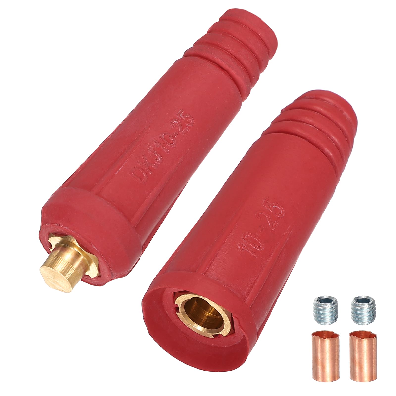 Conector de cables de soldadura DKJ 10-25 para reparar estructuras metalicas en el garaje