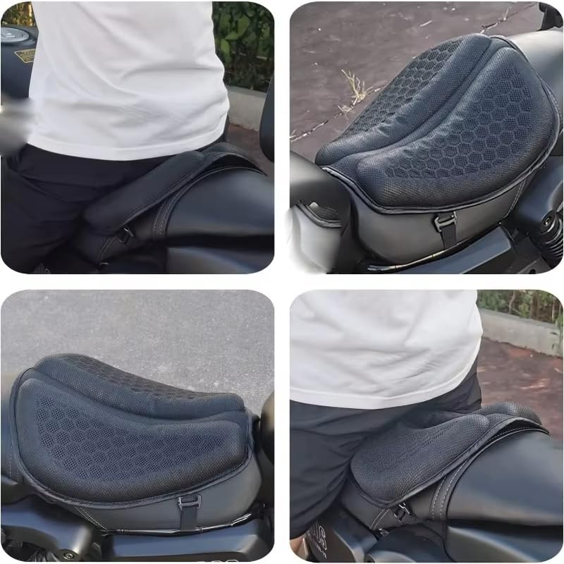 Motorrad Sitzkissen für Ducati Diavel AMG | 1 Stück Gel Sitzbankauflage Wabenstruktur Kissen Stoßdämpfend