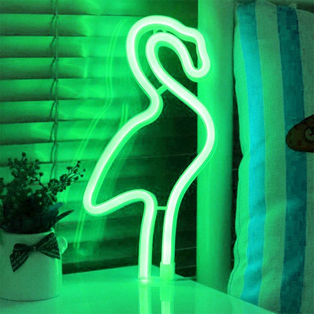 Legami - Lampada Led Effetto Neon, It's a Sign, H 32,5 cm, Tema Flamingo, Doppia Alimentazione, Cavo USB (Incluso) o Batterie (non Incluse), Lampada d | Leroy Merlin
