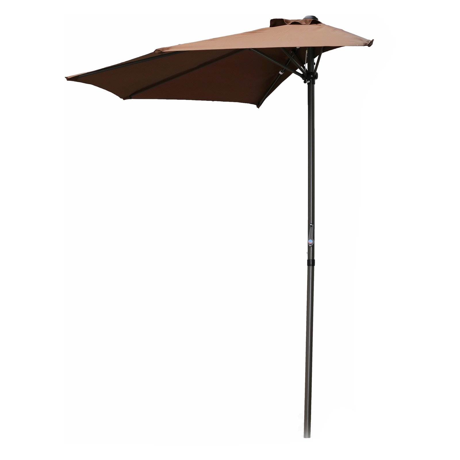International Caravan Furniture Piece 9-Foot Half Round Wall Hugger Umbrella : Sports & Outdoors