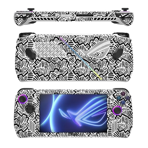 Image of MightySkins Skin Compatible with Asus ROG Ally - Abstract Black | Protective, Durable, and Unique Vinyl Decal wrap Cover | Easy to Apply, Remove, and Change Styles
