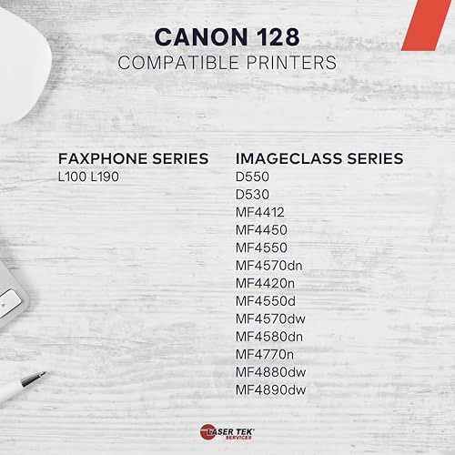 Miniatura 2 de Laser Tek Services Compatible Toner Cartridge Replacement for Canon CRG-128 3500B001AA Works with Canon ImageClass MF4450 MF4550 Printers (Black, 1