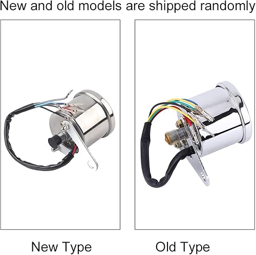 Miniatura 7 de Odómetro Velocímetro de Motocicleta con Retroiluminación LED Ajuste Universal para Motos de 12V Medidor de Repuesto en Plateado