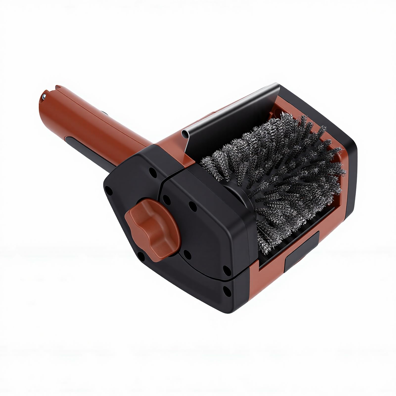AMONIDA Cepillo Eléctrico para Parrilla, Herramienta Ergonómica de Limpieza para Barbacoa, para Acampar, Uso Al Aire, Recargable, 3000mAh