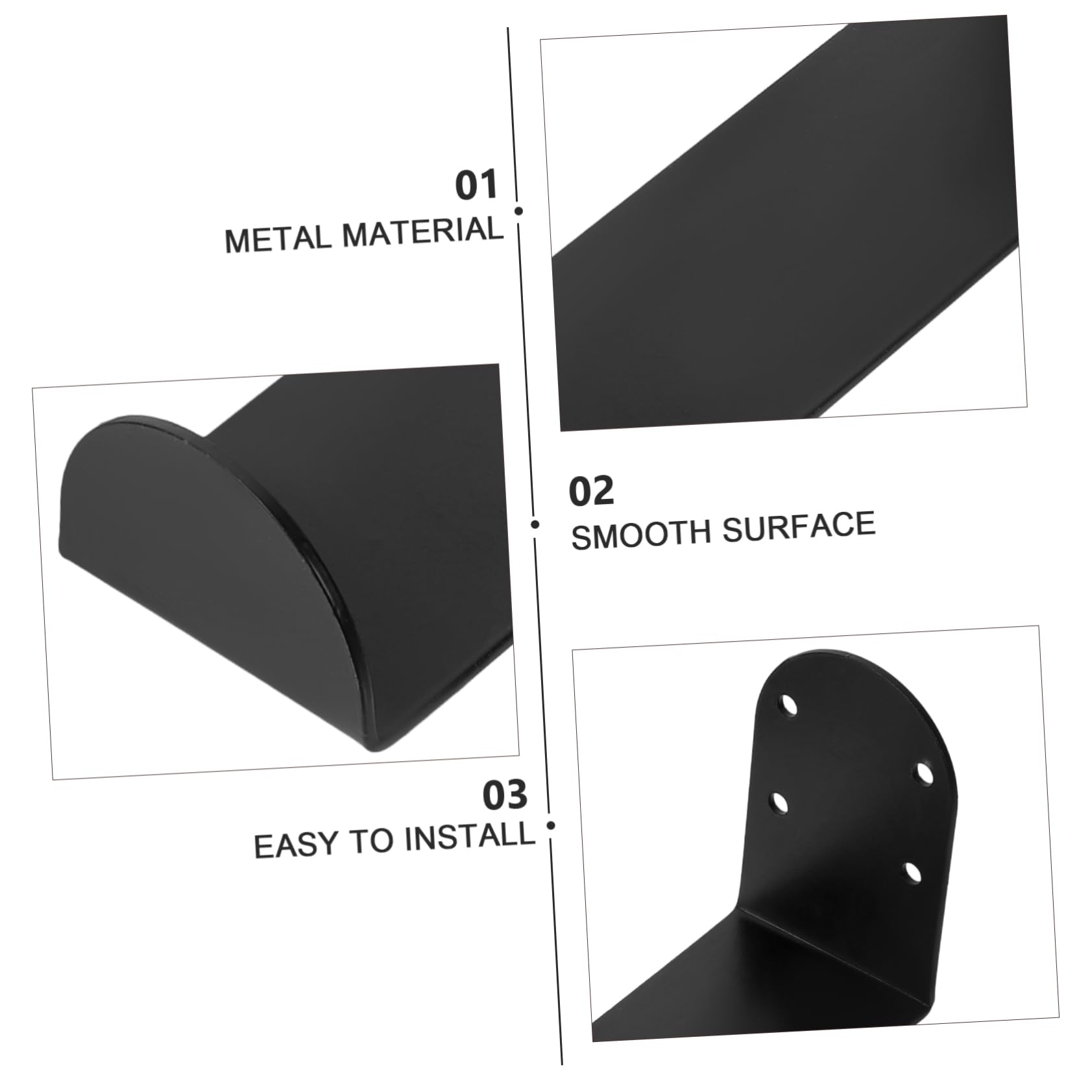 BESPORTBLE 8pièces Support Mural pour Snowboards Et Canoës Racks De Rangement Et Affichage pour Équipements De Glisse Pratique Et Élégant