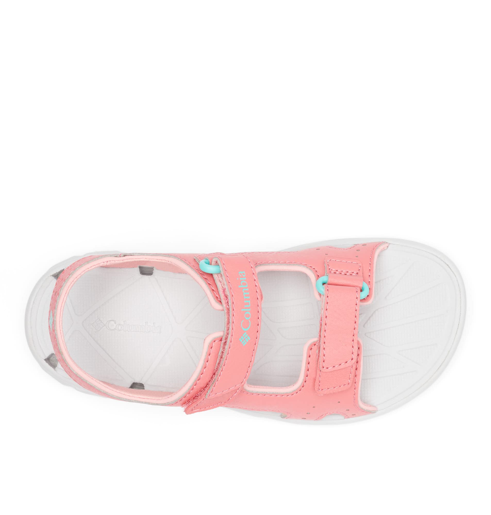 Columbia Youth Techsun Vent Sandales De Randonnée Et Trekking pour Mixte enfant, Rouge (Wild Salmon x Dolphin), 38 EU