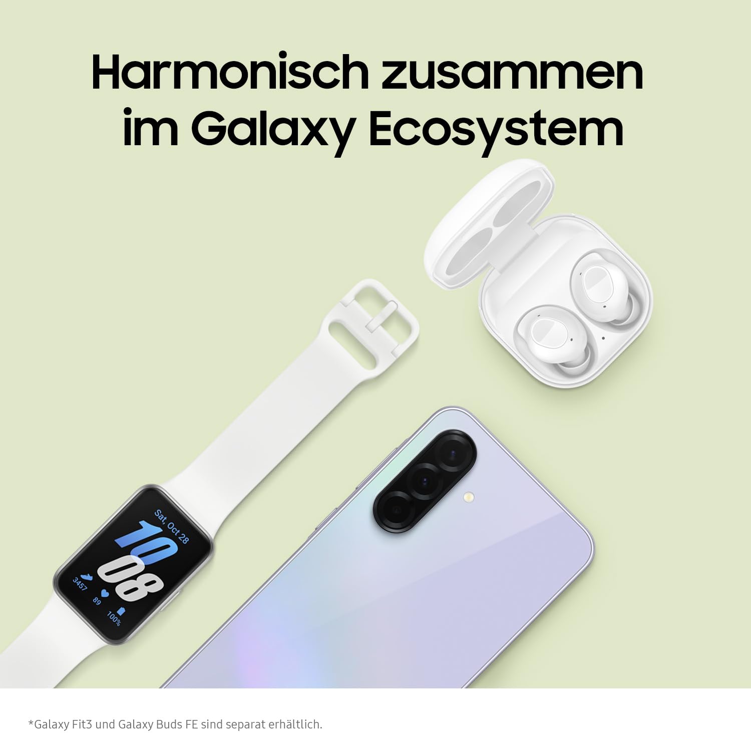 Samsung Galaxy A36 5G AI Smartphone ohne Vertrag, Simlockfreies AI Handy mit Android, 8 GB RAM, 256 GB Speicher, 50-MP-Kamera, Awesome Lime, 2,5 Jahre Herstellergarantie [Exklusiv auf Amazon]