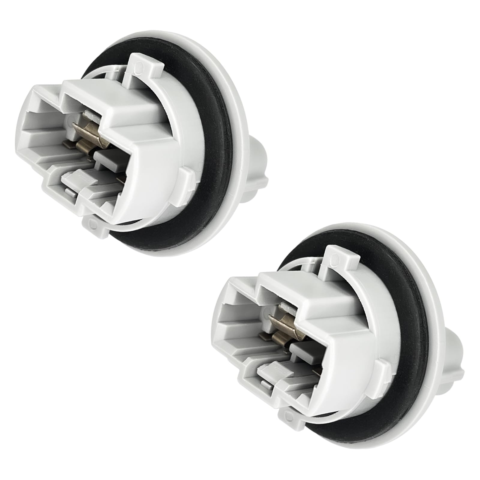 QQWD 2PCS Front Turn Signal Bulb Plug Socket Replacement OEM 90075-60060 Front Turn Signal Light Socket Replacement For Toyota Tundra, Tacoma, Sequoia, 4Runner, Venza Car Replacement Electrical Parts