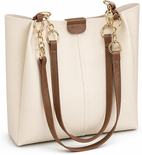 SIJJEEL Ladies Purse for Office Shoulder Handbag for Women | Stylish PU Leather Handbag Shoulder Women | Tote Bag With Cha...