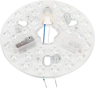 Remplacement de la Lumière LED de Ventilateur Plafond 5,3 Pouces, 15W 3CCT 3000K 4200K 6500K 3 Température Couleur Réglable, Kit Rénovation Ventilateur Plafond LED Rond, CRI90