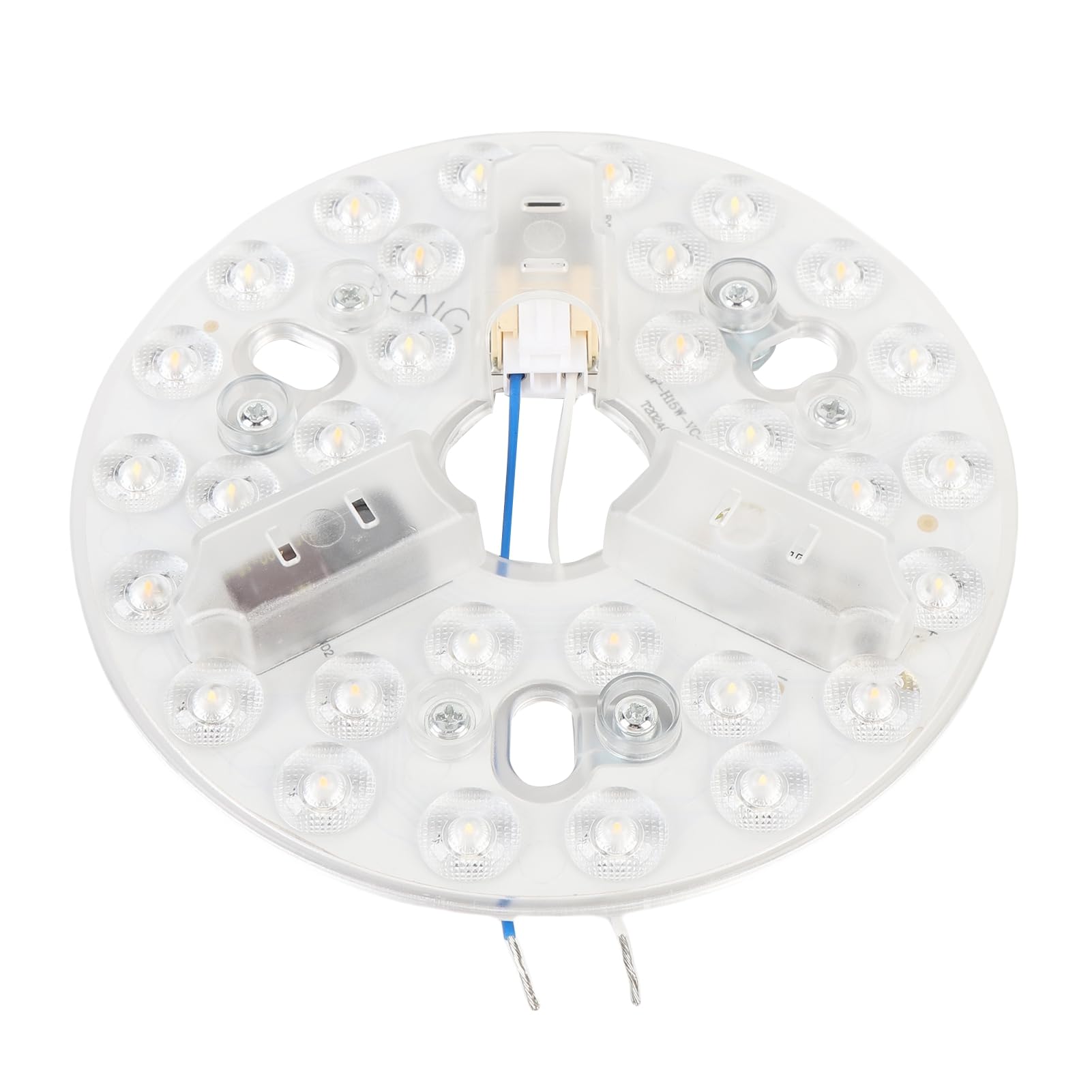 Wakects Kit de Luz LED para Ventilador de Techo de 5,3 Pulgadas, 15 W, 3 CCT, 3000 K, 4200 K, 6500, Repuesto de Ventilador de Techo LED Redondo con Función de Memoria para Lámpara