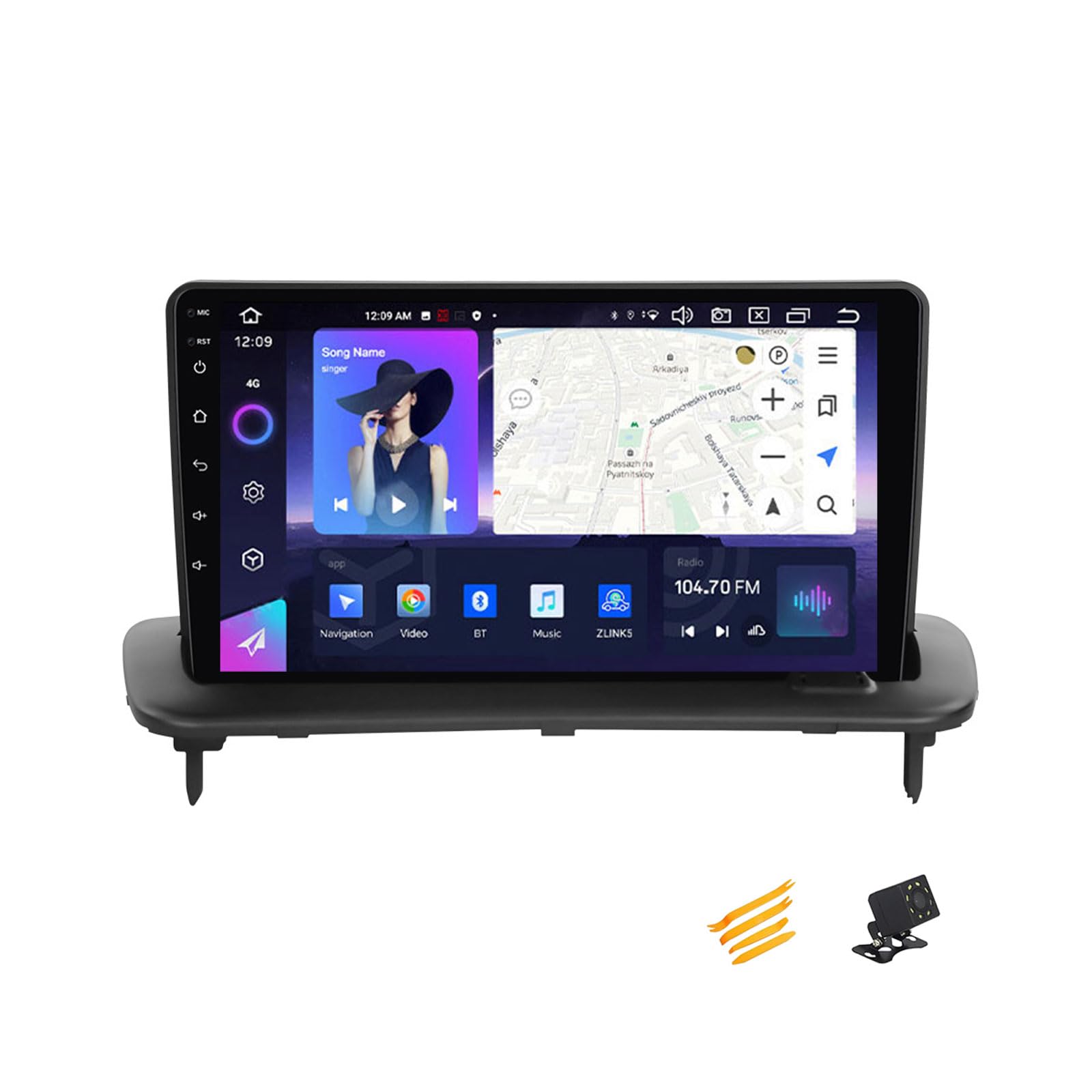 Autoradio 2 DIN CarPlay écran tactile pour Volvo C70 2004-2012