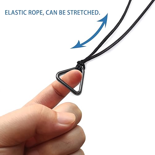 Miniatura 4 de VZQI Chainsaw Man Cosplay Denji Collar Metal Negro Colgante Cuerda Elástica