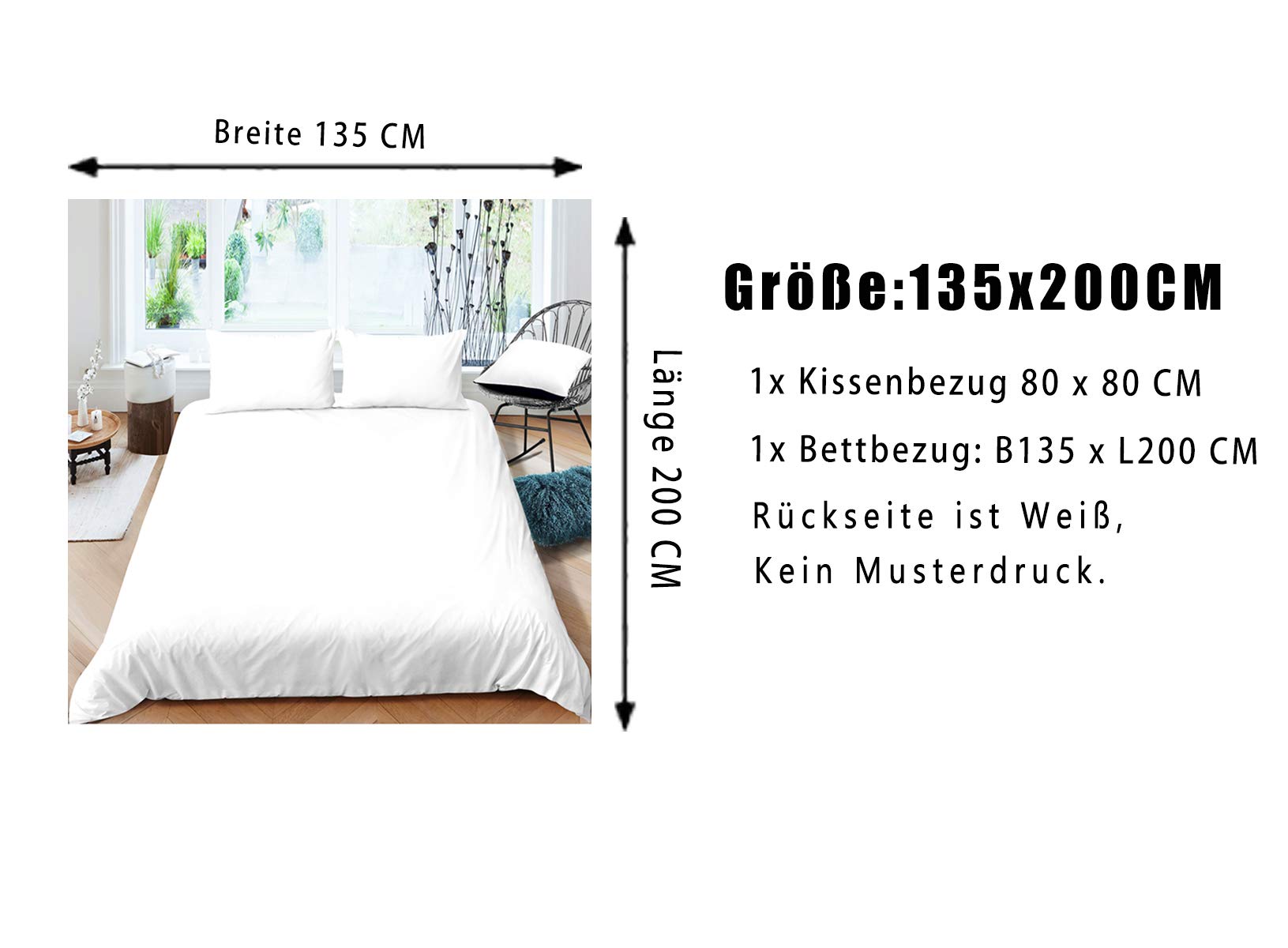 Loussiesd Einhorn Bettwäsche 135x200 Kinder Mädchen Bettbezug Rosa Regenbogen Mikrofaser Mit Reißverschluss