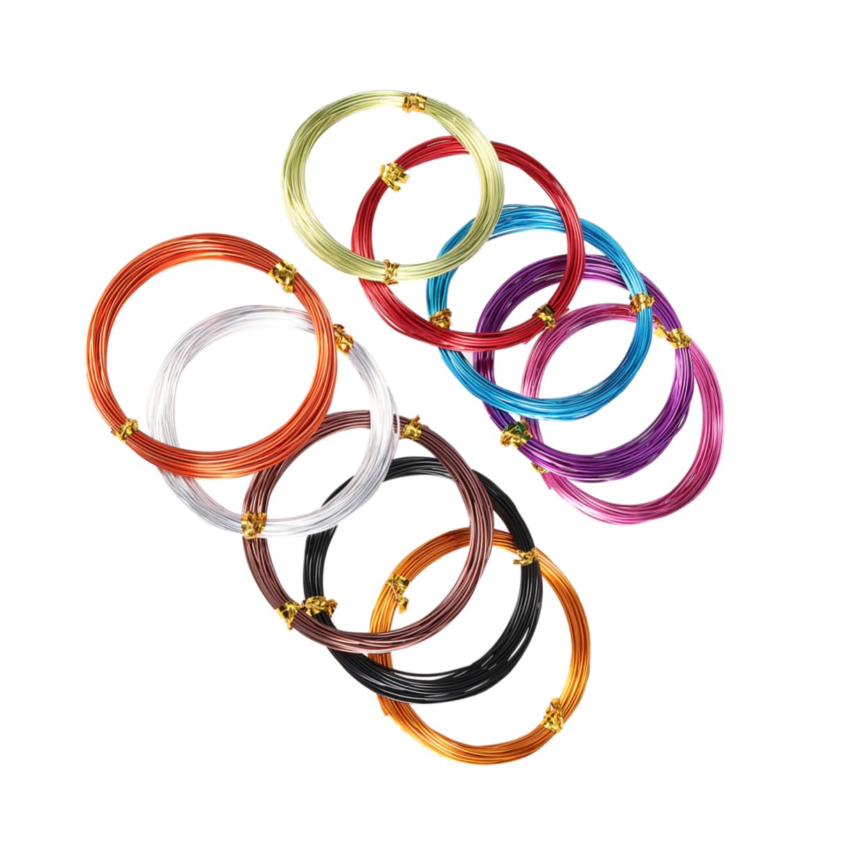 Housoutil 5 Sätze Aluminiumdraht Und Langlebig Für DIY Schmuck Bastelprojekte Und Bonsai Gestaltung 10 Stück * 5