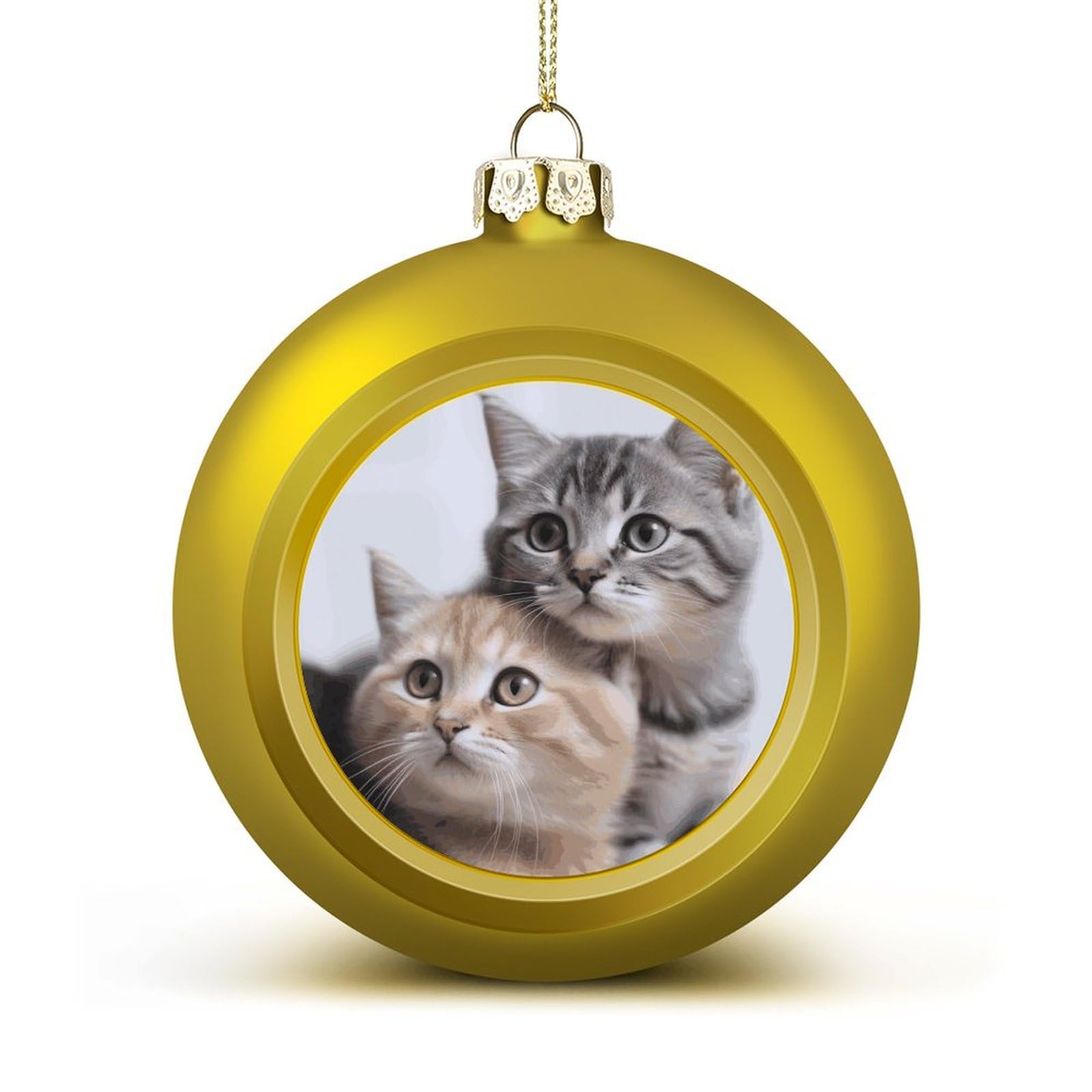 Boules de Noël chats incassables contre les chutes de déco de sapin