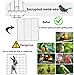 QWPOFISN Bird Cage, Bird Cages for Parakeets Parakeet Cage Easy to Move with Tray, Feeder, Platform for Parrot, Cockatiel, Lovebird, Pigeon(75 * 75 * 120cm)