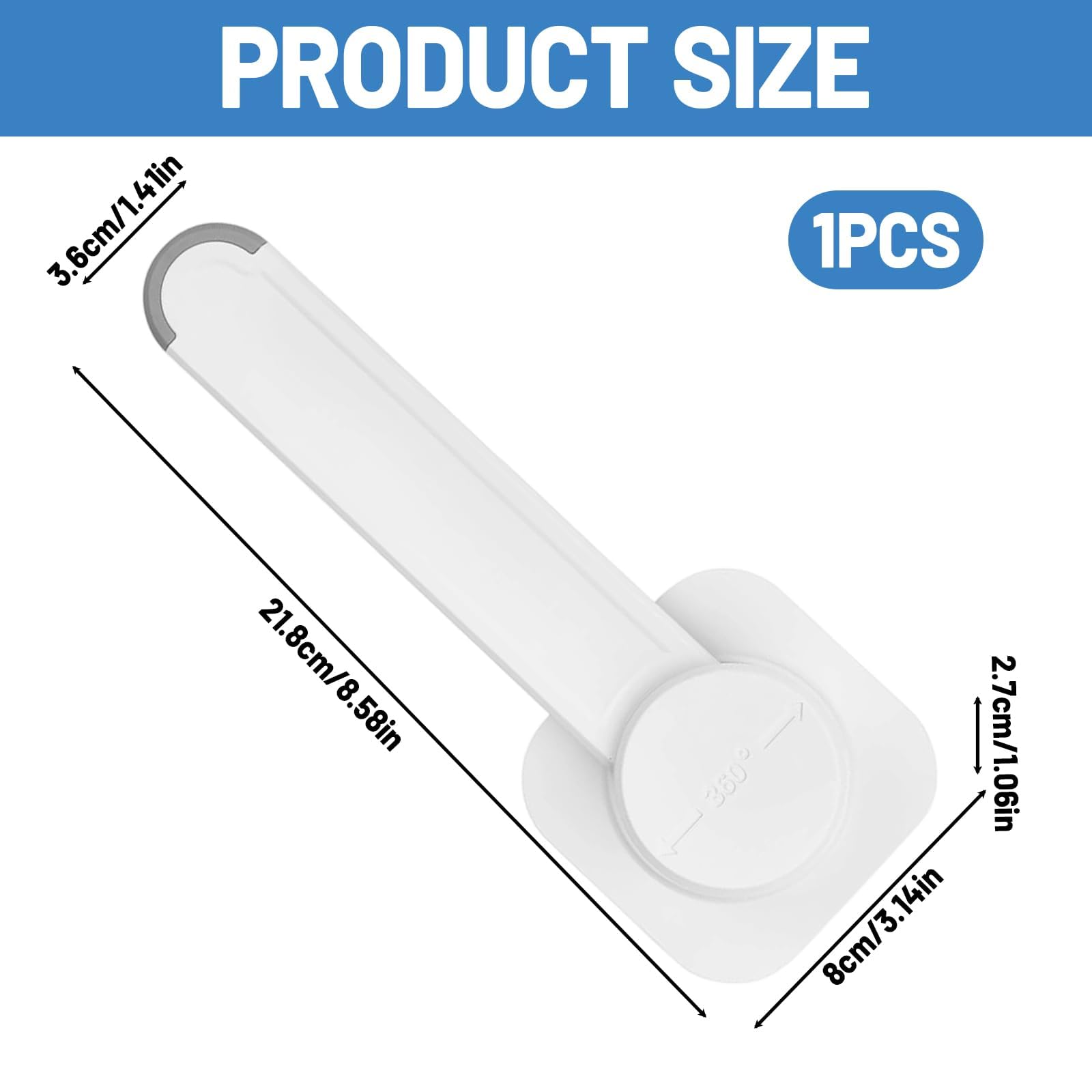 Toilet Lock, Toilet Door Lock, Easy to Install, Home Bathroom Protection - Image 2