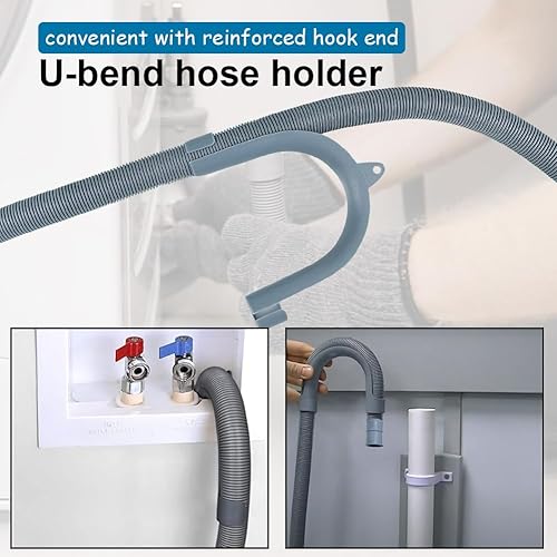 Miniatura 4 de TTFLEX Manguera universal de drenaje para lavadora, kit de extensión de manguera de drenaje para lavadora con 1 adaptador de extensión y 2