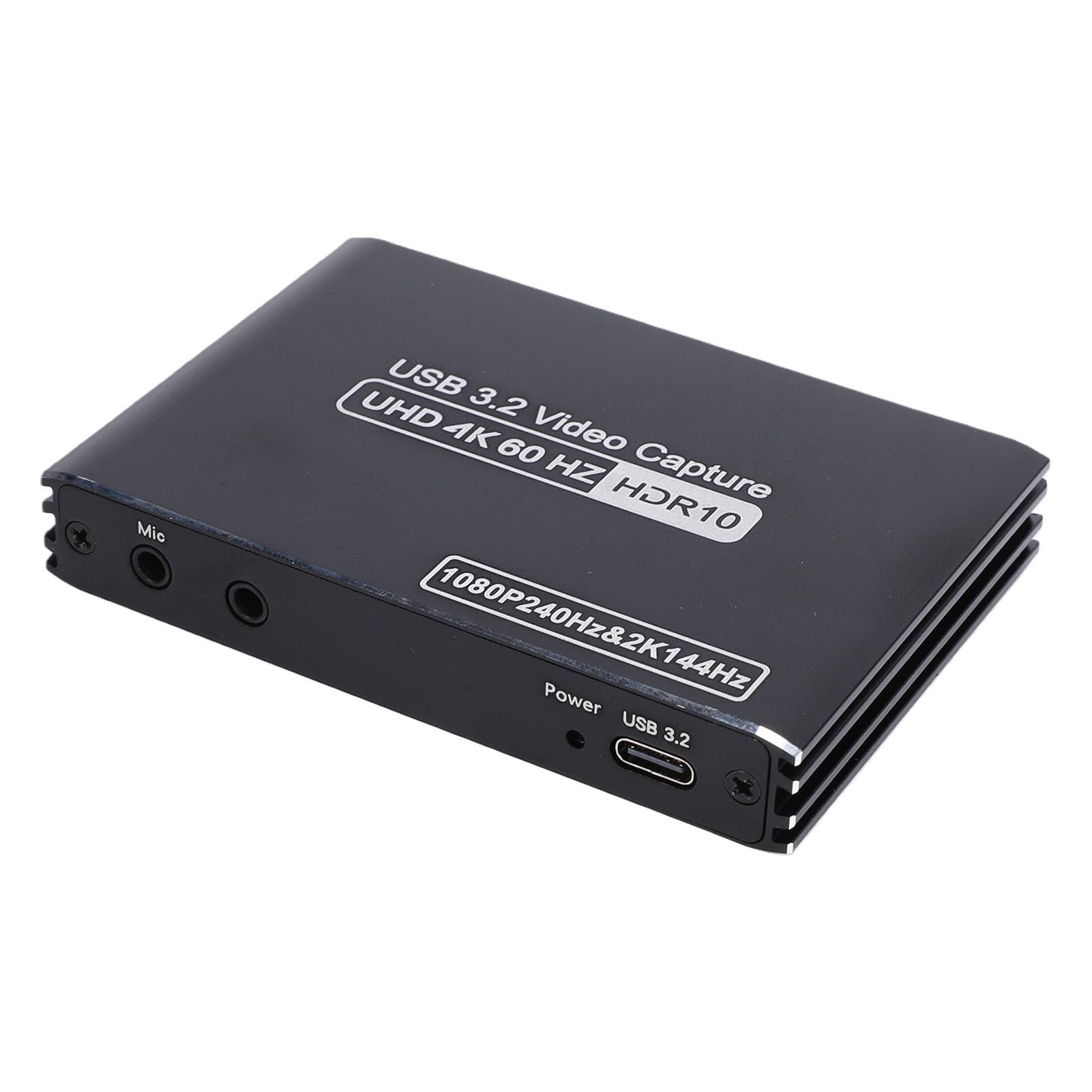 Bewinner Tarjeta de Captura de Vídeo USB 3.2 4K 60 Hz con Salida de Bucle HDMI, Paso a Través HDR VRR, Grabadora de Transmisión de Baja Latencia para Juegos, Transmisión en, OBS