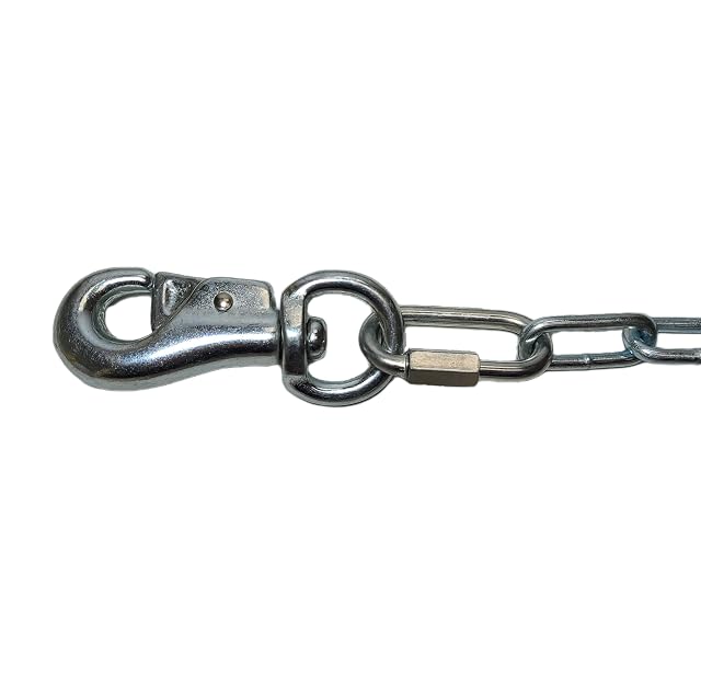 Foto 3 de 3 de Cadena de corredor de perro resistente, amarre para perros medianos a grandes, cadena de acero soldado