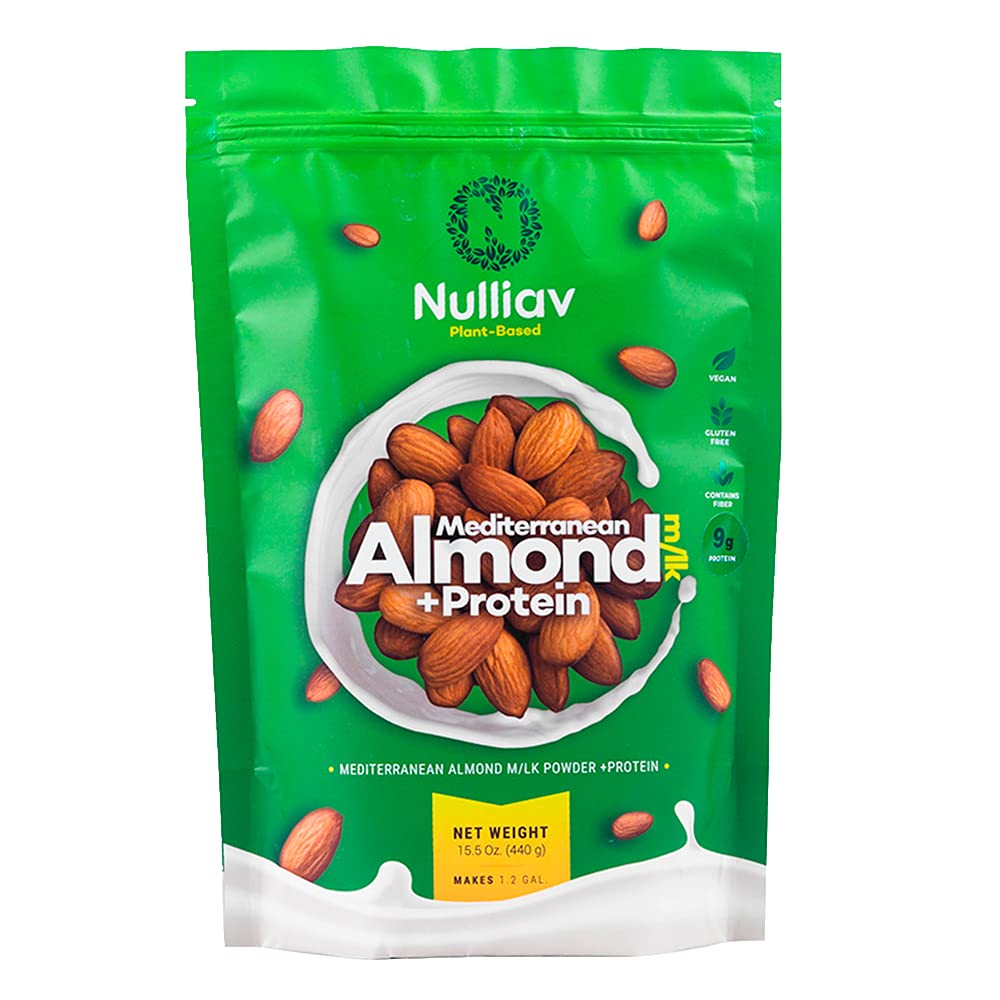 NULLIAVMediterranean Almond Milk Powder Original +Protein (9g) 15.5 Oz.