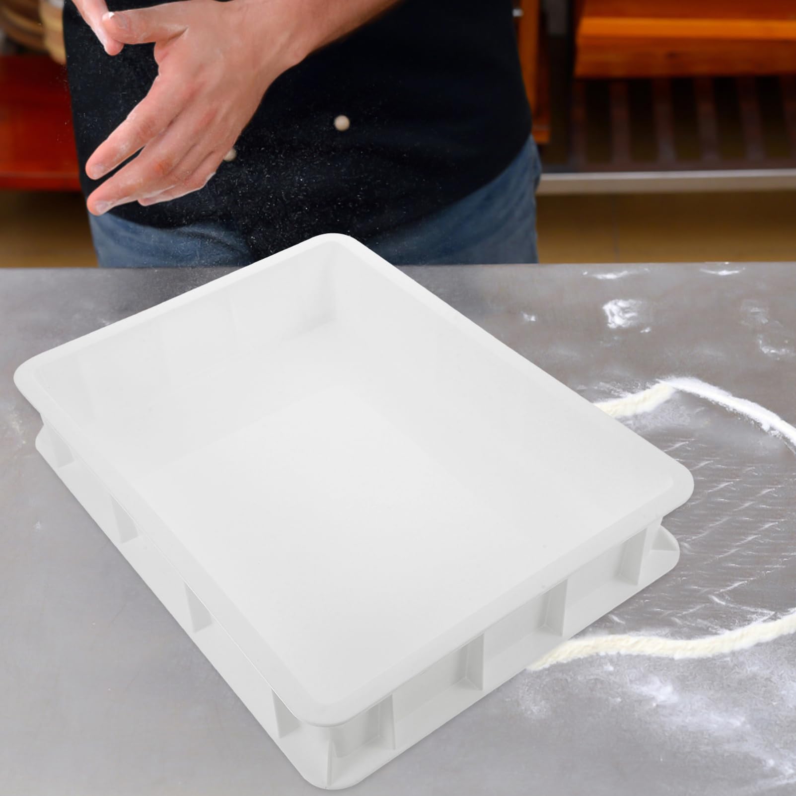 Didiseaon Scatola Per Lievitazione Impasti Pizza Contenitore Impasti Impilabile in Plastica Resistente Per Uso Domestico e Commerciale Facile Da Pulire e Compatta