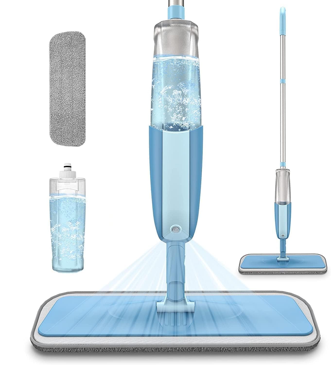 SASTIKAM Stainless Steel Microfiber Floor Cleaning Spray Mop with Removable Washable Cleaning Pad and Integrated Water Spray Mechanism,mop for Cleaning Floor,360 Degree Easy (Multicolour) (B0CYLX5416) Amazon Price History, Amazon Price Tracker