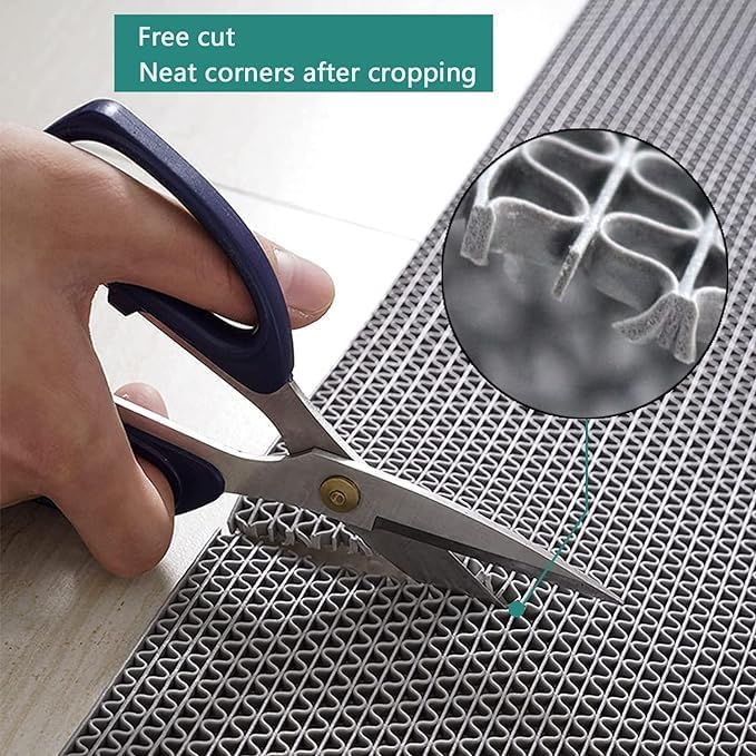 Image of Anti Skid & Multipurpose /Bathroom Mat /Shower Mat /Carpet /Rugs /Rainmat /Swimming Pool Mat|Waterproof Doormat for Indoor /Outdoor Home Office Entrance| (2x4 FT, Grey)
