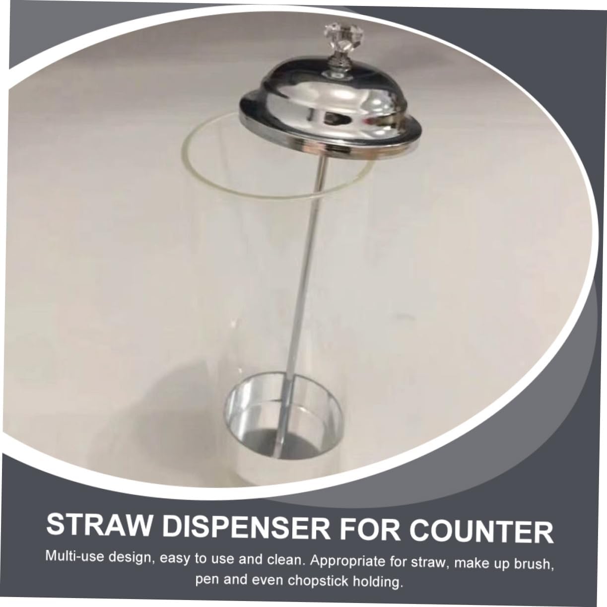 Plastic Straw Storage Bucket for Kitchen and Makeup Brush