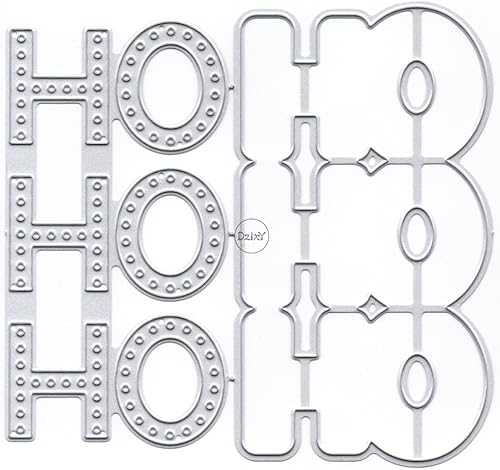 DzIxY Shadow Words HO - Troqueles de corte de metal para hacer tarjetas, troquelados, troquelados, plantillas de máquina para álbumes de recortes,