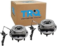 Vista 226 de TRQ Par de conjunto de cubo de cojinete de rueda delantera izquierda derecha, 2 piezas compatible con Lexus GX460 2003-2009 GX470 2003-2023 Toyota